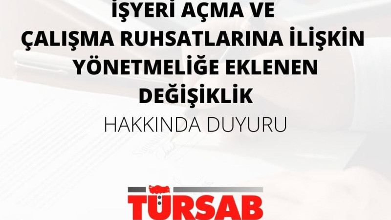 İş Yeri Açma ve Çalışma Ruhsat 