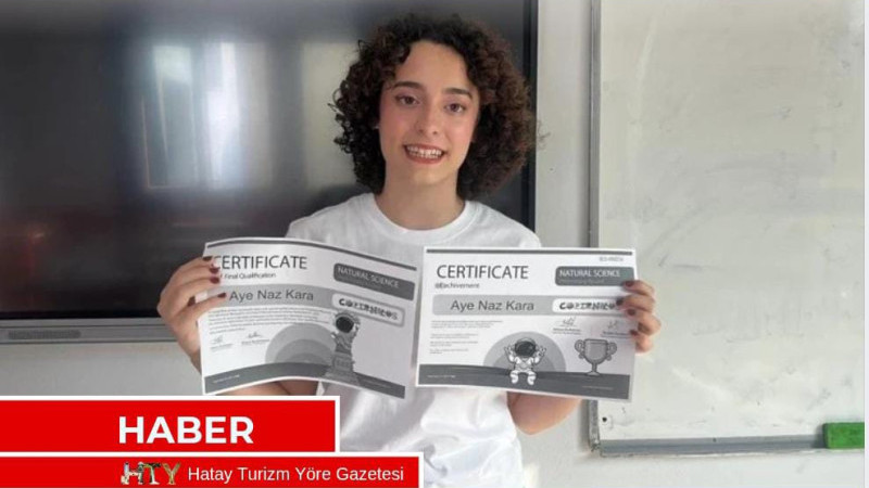 Hataylı Öğrenci Ayşe Naz Kara, Uluslararası Olimpiyatlarda Dünya Birincisi Oldu