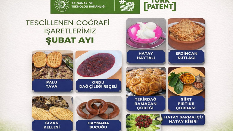 Şubat’ta 9 Lezzete Coğrafi İşaret: Hatay’dan Çifte Tescil