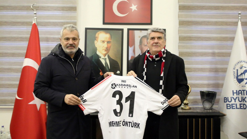 HBB BAŞKANI ÖNTÜRK, BJK BAŞKANI ADALI’YI AĞIRLADI