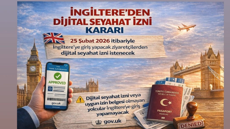 İngiltere’den Dijital Seyahat İzni Kararı