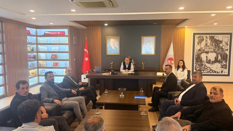 MUHTARLARDAN KAYMAKAM AKDAŞ’A ZİYARET