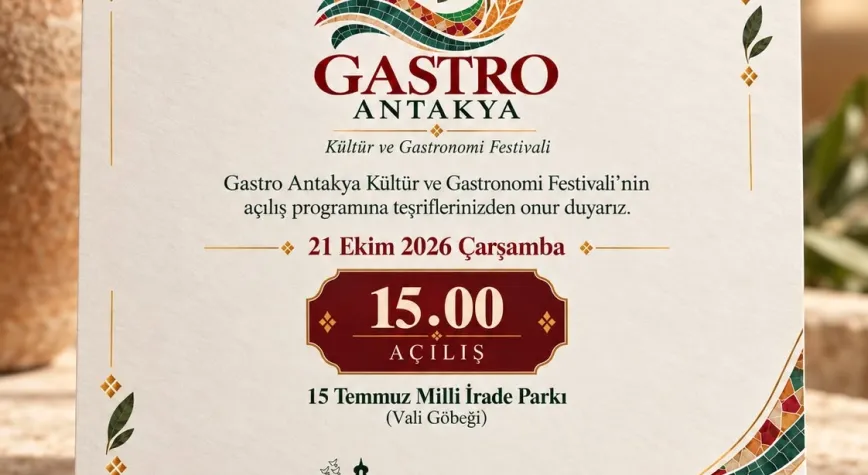 ANTAKYA’DA GASTRONOMİ FESTİVALİ BAŞLIYOR.