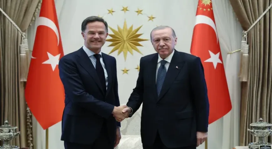 Cumhurbaşkanı Erdoğan, NATO Genel Sekreteri Rutte ile Külliye’de görüştü
