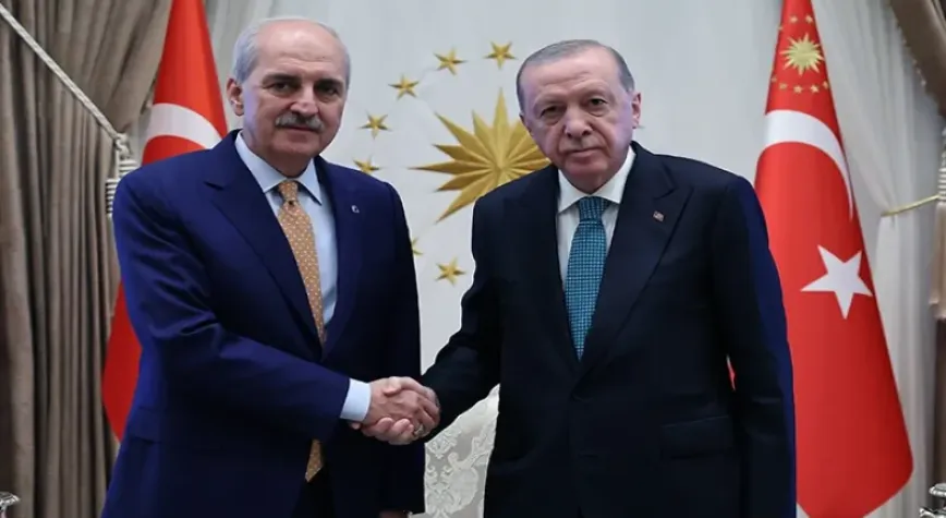 Cumhurbaşkanı Erdoğan, TBMM Başkanı Kurtulmuş’u kabul etti