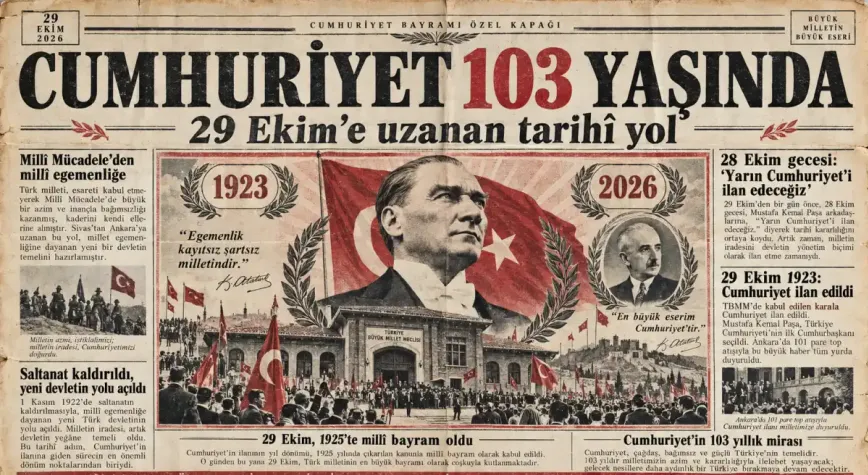 Cumhuriyet 103 yaşında: 29 Ekim'e uzanan tarihî yol
