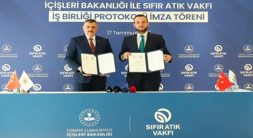 İçişleri Bakanlığı ile Sıfır Atık Vakfı arasında çevre için iş birliği protokolü
