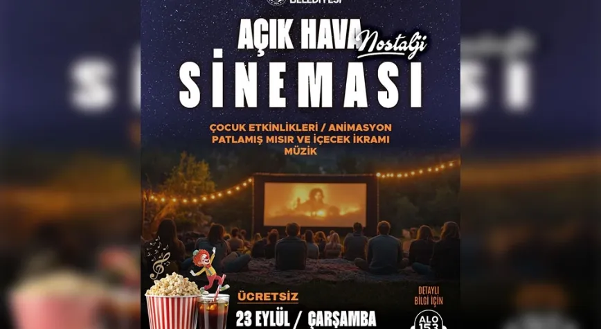 NOSTALJİ AÇIK HAVA SİNEMASININ YENİ DURAĞI ARSUZ