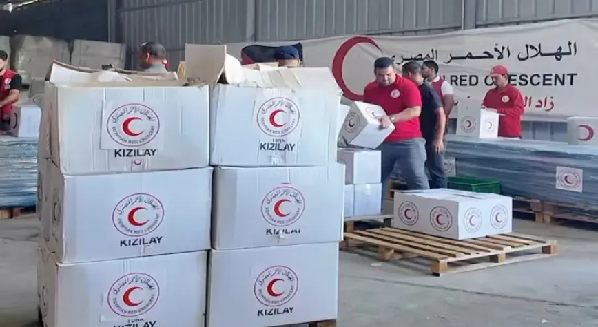 Türk Kızılayı, Gazze'de insani yardımlarını sürdürüyor
